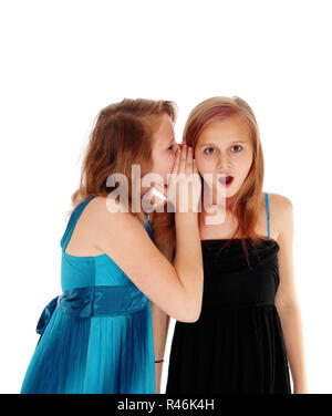 Due ragazze segreti di condivisione. Foto Stock