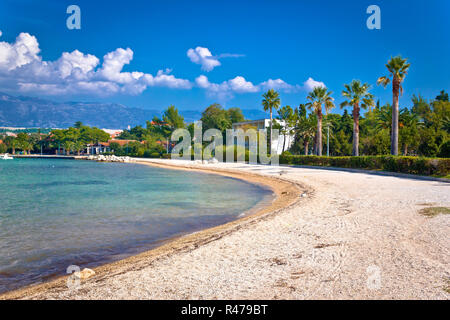 Palm Beach a Novalja sull isola di Pag Foto Stock