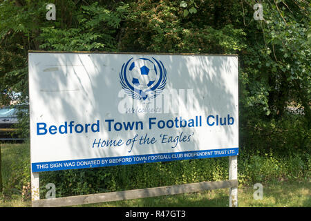 Bedford Town Football Club, il nido d'aquila, Cardington, Bedfordshire, Regno Unito Foto Stock