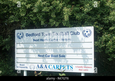 Bedford Town Football Club, il nido d'aquila, Cardington, Bedfordshire, Regno Unito Foto Stock