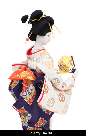 Giapponese tradizionale bambola geisha Foto Stock