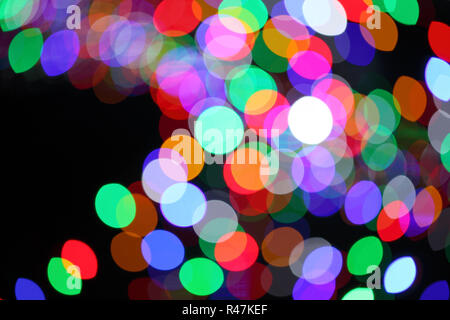 Bokeh di fondo colorato sfondo luminoso Foto Stock