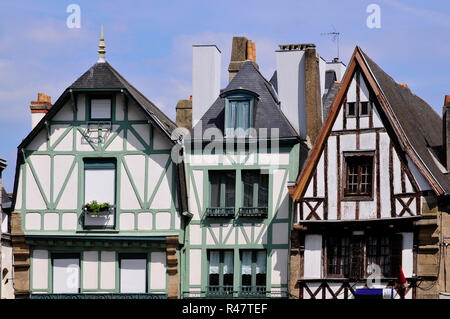 Case tipiche di Auray in Francia Foto Stock