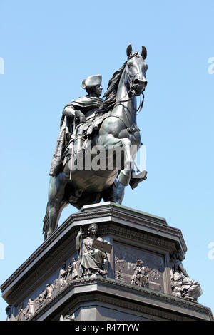 Statua equestre di Federico il Grande Foto Stock