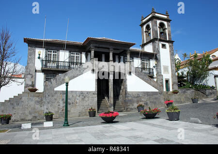 Municipio di Praia da Vitoria sull'isola Terceira nelle Azzorre,Portogallo Foto Stock