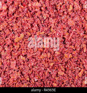 Sommacco ( sumach, rhus) spice close up Foto Stock