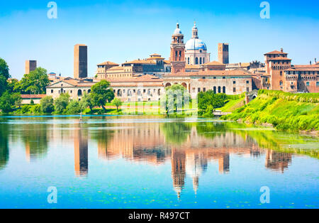 Città medievale di Mantova in Lombardia, Italia Foto Stock