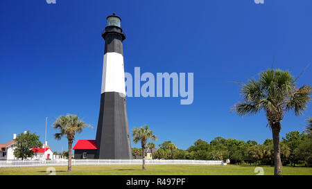 Tybee Island Lighthouse a Tybee Island, Georgia Foto Stock