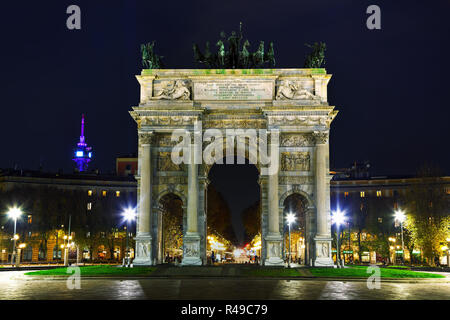 Arco della Pace a Milano, Italia Foto Stock