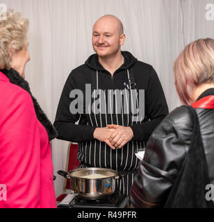 Cullen, murene, Scotland, Regno Unito. 25 Nov, 2018. Questo è da Cullen Skink competizioni mondiali tenutosi presso il Cullen Bay Hotel, Cullen, murene, Scozia domenica 25 novembre 2018. Fotografato dal credito: JASPERIMAGE/Alamy Live News Foto Stock