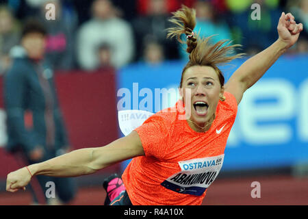 Ostrava, Repubblica Ceca. 26 Maggio, 2015. Mariya Abakumova della Russia compete nel womens giavellotto al Golden Spike (Zlata Tretra) meeting di atletica IAAF a Ostrava, Repubblica ceca, 26 maggio 2015 Credit: Slavek Ruta/ZUMA filo/Alamy Live News Foto Stock