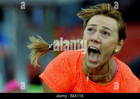 Ostrava, Repubblica Ceca. 26 Maggio, 2015. Mariya Abakumova della Russia compete nel womens giavellotto al Golden Spike (Zlata Tretra) meeting di atletica IAAF a Ostrava, Repubblica ceca, 26 maggio 2015 Credit: Slavek Ruta/ZUMA filo/Alamy Live News Foto Stock