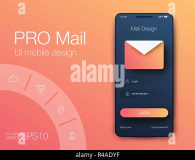 Iscriviti alla Newsletter online. Vettore di stock Illustrazione Vettoriale