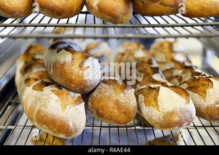 Pane francese in panetteria - Senna Saint-Denis - Francia Foto Stock