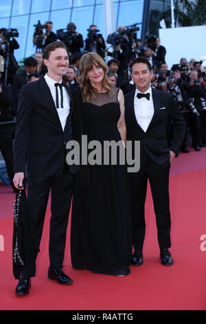 CANNES, Francia - 19 Maggio 2018: Nastassja Kinski passeggiate il tappeto rosso al "l'uomo che ha ucciso Don Chisciotte' a screening settantunesima edizione del Festival de Cannes Foto Stock