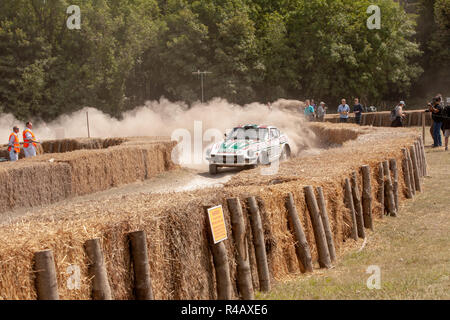 Goodwood Festival della Velocità di gara di rally, Chichester, Sussex Foto Stock