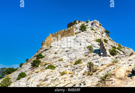 Fortezza genovese in Sudak, Crimea Foto Stock