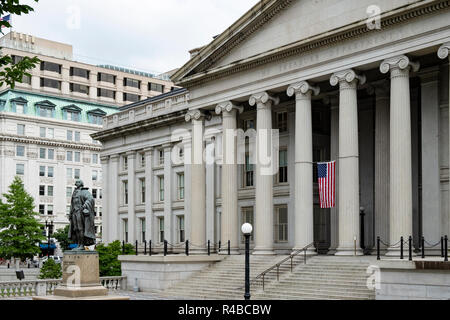 Dipartimento del tesoro a Washington DC Foto Stock