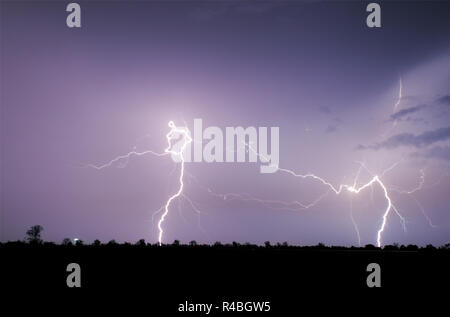 Di fulmini e tempesta Foto Stock