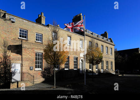 County Hall, Huntingdon town, Cambridgeshire, England, Regno Unito Foto Stock