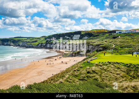 Whiterocks, Causeway Coast, County Antrim, Irlanda del Nord Foto Stock