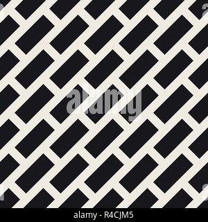 Vector seamless pattern. Moderno ed elegante texture astratta. Ripetizione rettangolo geometrico piastrelle in diagonale Illustrazione Vettoriale