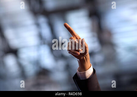 Mentre si parla al Miguel Contreras Learning Center di Los Angeles, il Presidente Barack Obama gesti 3/19/09. Gazzetta White House Photo by Pete Souza Foto Stock