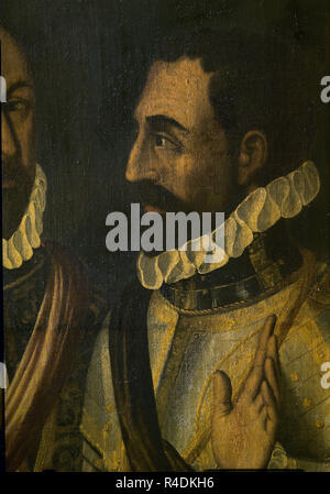 LUIS DE REQUESENS Y ZUÑIGA GENERALE (1528-1576) - SIGLO XVI. Autore: anonimo. Posizione: Collezione privata. MADRID. Spagna. Foto Stock