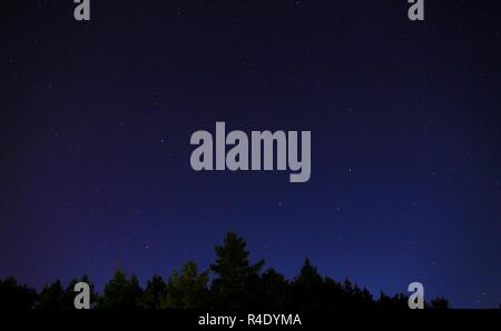 Vista sul Big Bear costellazione dall'Europa orientale in autunno Foto Stock