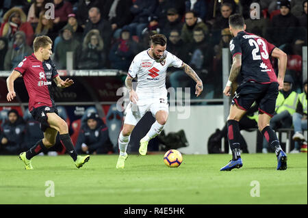 Cagliari, Italia. 26 Nov, 2018. foto:Vittorio parigini (Torino FC); 26 Novembre 2018 Cagliari (Italia) Sport Soccer Cagliari Calcio vs Torino Italiana Football Championship League A TIM 2018/2019 Sardegna Arena. Nella foto:Vittorio parigini (Torino FC); il credito: LaPresse/Alamy Live News Foto Stock