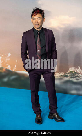 Londra, Regno Unito. 26 Nov 2018. James Wan assiste la prima mondiale di "Aquaman' a Cineworld Leicester Square il 26 novembre 2018 a Londra, Inghilterra Credito: Gary Mitchell, GMP Media/Alamy Live News Foto Stock