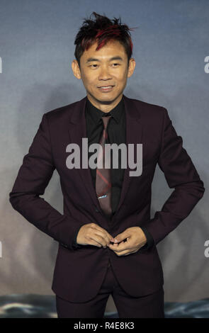 Londra, Regno Unito. 26 Nov, 2018. James Wan assiste la prima mondiale di "Aquaman' a Cineworld Leicester Square. Credito: Gary Mitchell SOPA/images/ZUMA filo/Alamy Live News Foto Stock