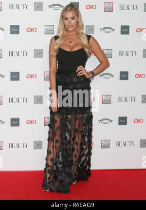 Londra, Regno Unito. 26 Nov 2018. Chloe Prati, la bellezza Awards 2018, Park Plaza Westminster Bridge, Londra, Regno Unito, 26 novembre 2018, Foto di foto di credito: ricca di oro/Alamy Live News Foto Stock