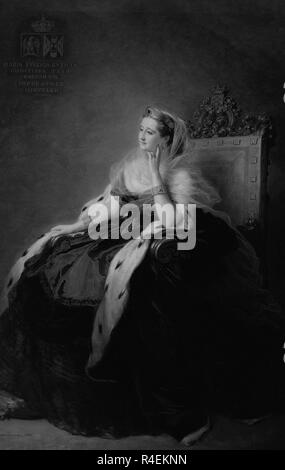 MARIA EUGENIA DE GUZMAN EMPERATRIZ de los Franceses - SIGLO XIX. Autore: WINTERHALTER Franz Xaver. Posizione: Collezione privata. MADRID. Spagna. Foto Stock