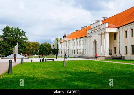 Facciata del Museo Nazionale della Lituania. Vilnius, Contea di Vilnius, Lituania, paesi baltici, Europa. Foto Stock