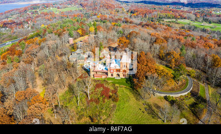 Olana, storica casa museo, sito storico dello Stato, Hudson, New York, Stati Uniti d'America Foto Stock