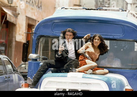 Una volta IN MESSICO 2003 Columbia Pictures Film con Salma Hayek e Antonio Banderas Foto Stock