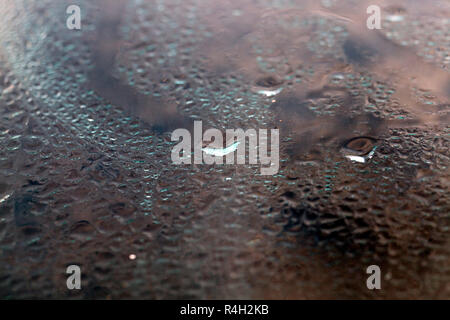 acqua sul vetro Foto Stock