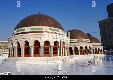 La Mecca, Arabia Saudita, 7 marzo 2017 - Moschea Haram al piano superiore. Foto Stock