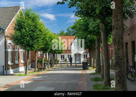 Nordfriesland, vecchia di Wyk su fa, Altstadt von Wyk auf F Foto Stock