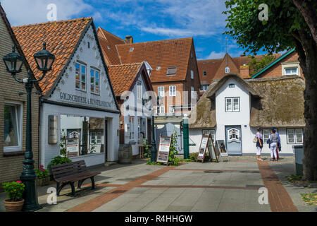 Nordfriesland, vecchia di Wyk su fa, Altstadt von Wyk auf F Foto Stock