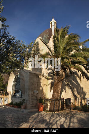 Dominus Flevit Chiesa - Signore pianse a Gerusalemme. Israele Foto Stock