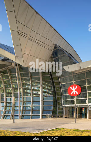 West Kowloon High Speed Rail Station, Kowloon, Hong Kong Foto Stock