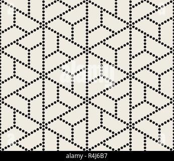 Punteggiate di vettore seamless pattern. Moderno ed elegante texture astratta. Ripetendo il triangolo geometrico cerchi di forma Illustrazione Vettoriale