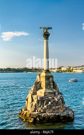 Monumento alle imbarcazioni affondate in Sebastopoli Foto Stock