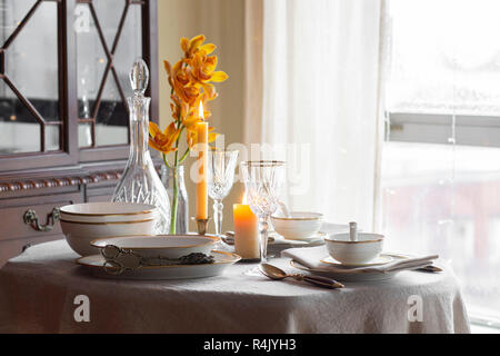 Holiday Tablesetting Foto Stock