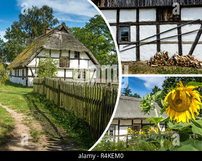 Collage di tradizionale villaggio polacco (Polonia) immagini - travel sfondo (le mie foto) Foto Stock