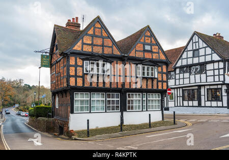 Parte di spread Eagle Hotel & Spa è un lussuoso hotel britannici in un 1400 old Coaching Inn edificio a Midhurst, West Sussex, in Inghilterra, Regno Unito. Foto Stock