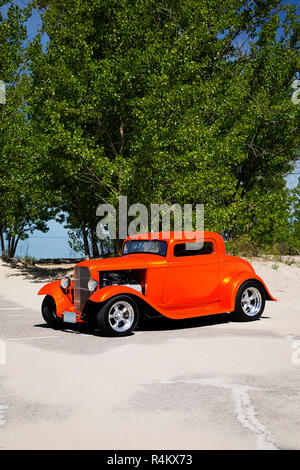 1932 Ford 3 Coupe finestra Foto Stock