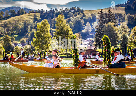 Festival della Consacrazione della Chiesa a Schliersee, Germania (Alt-Schlierseer Kirchtag) Foto Stock